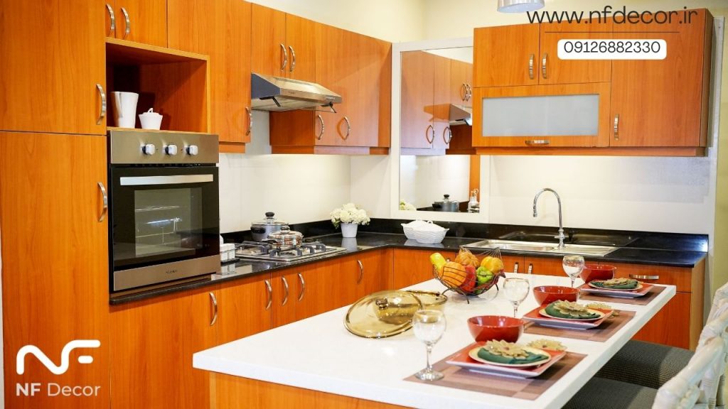 کابینت ام دی اف عمودی برای آشپزخانه کوچک