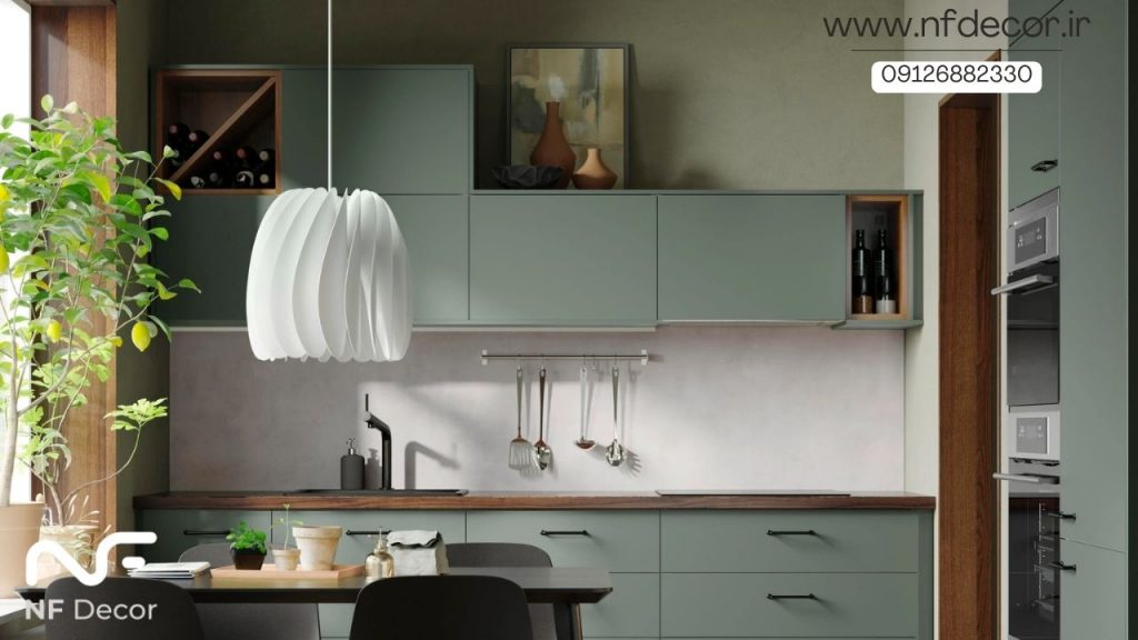 کابینت ام دی اف عمودی برای آشپزخانه کوچک